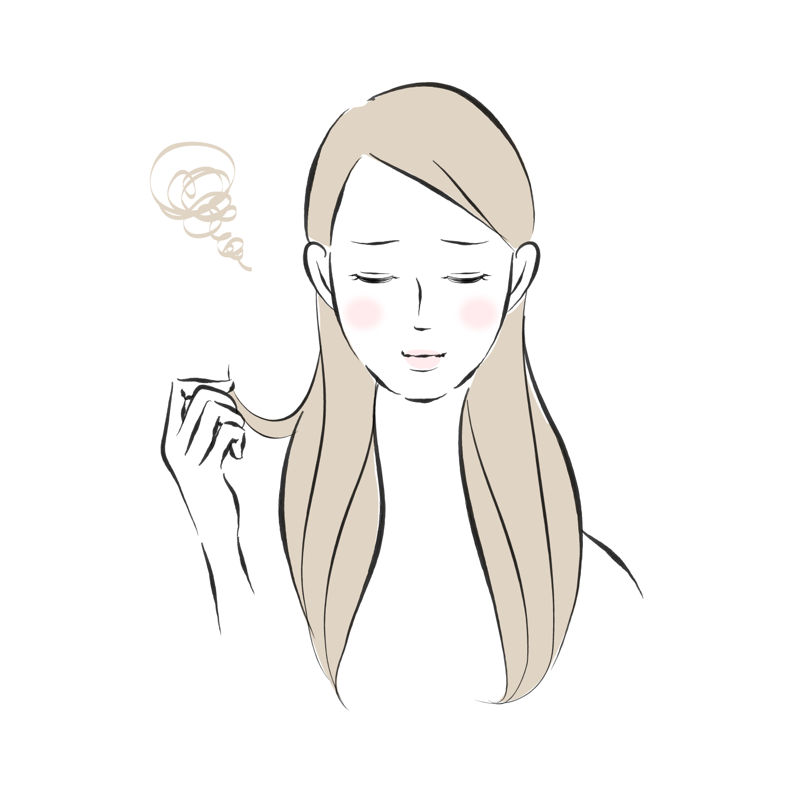 40代・50代の女性の抜け毛対策と頭皮ケアのイメージ