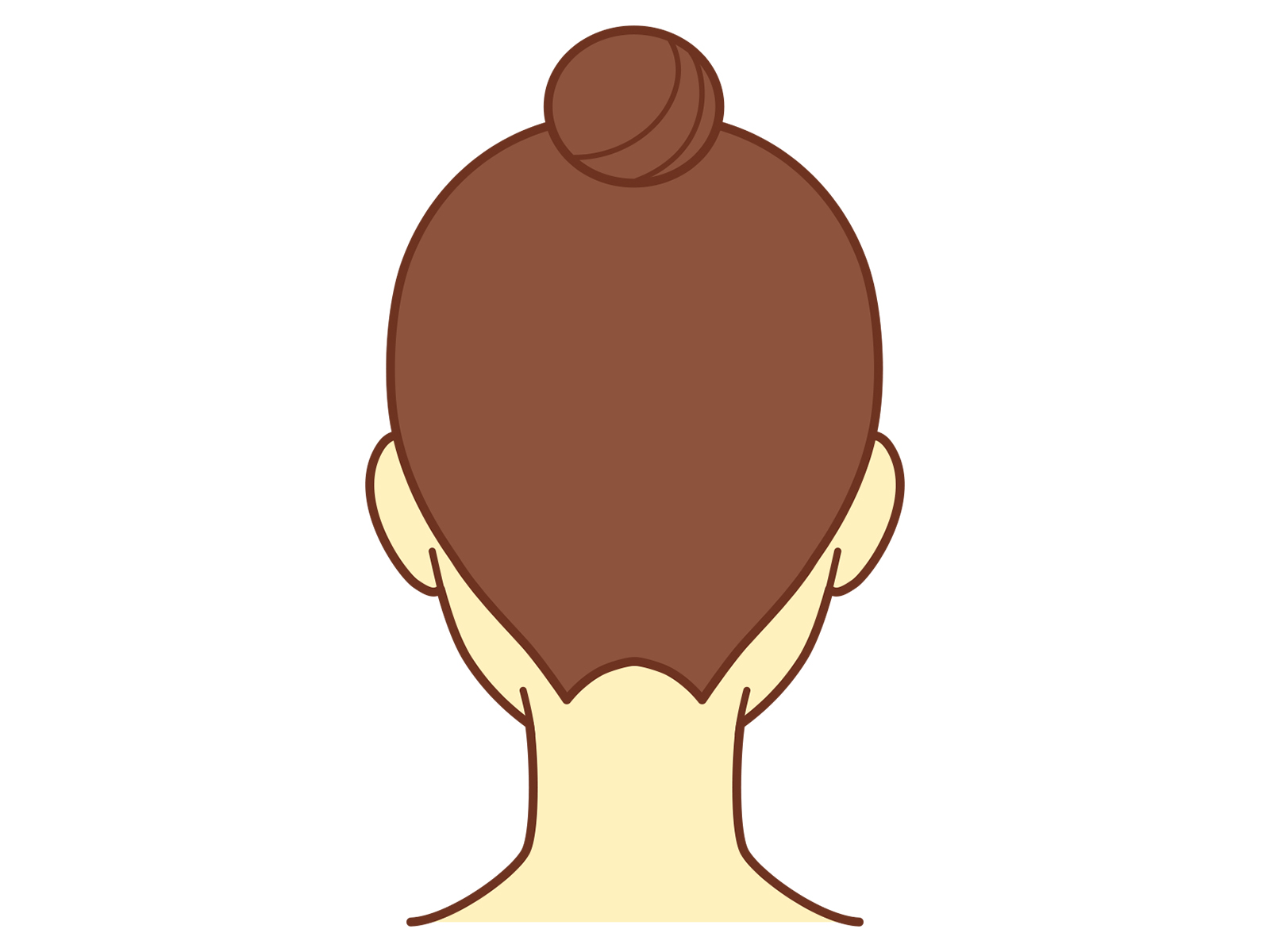 首のコリと後頭下筋群のイメージ図